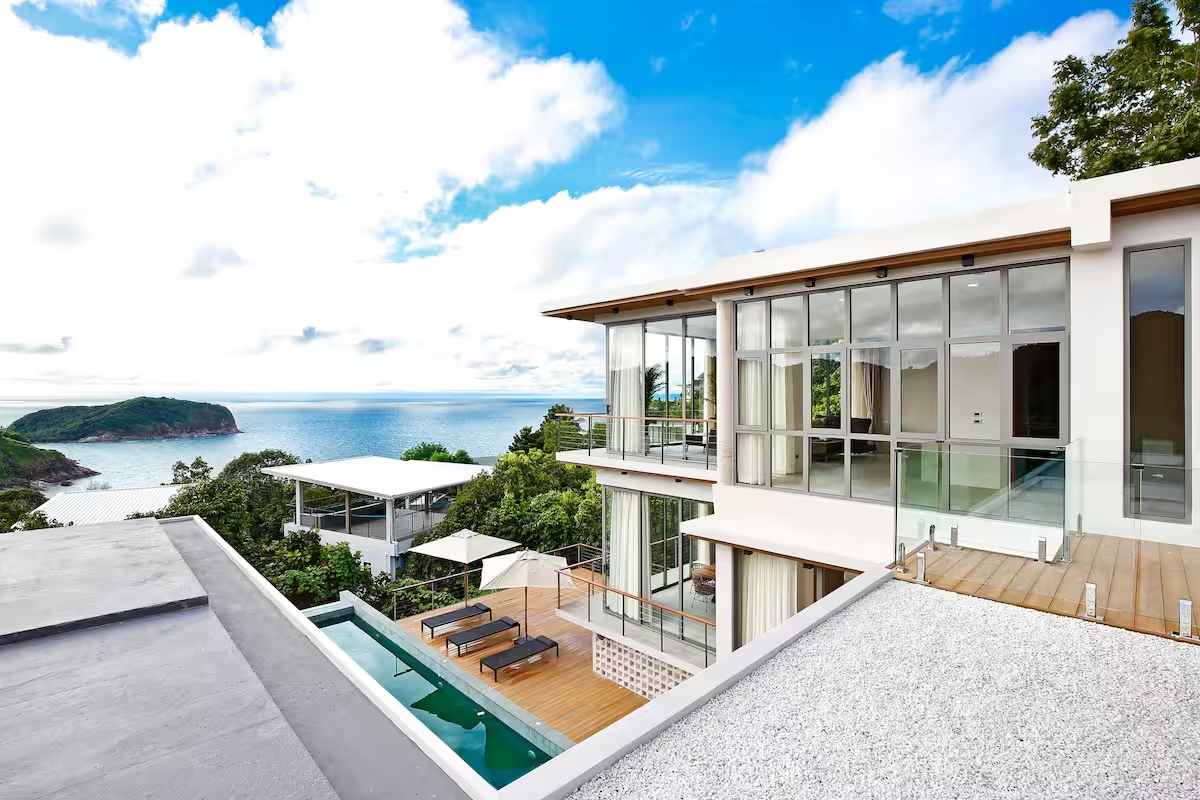 Villa upper view